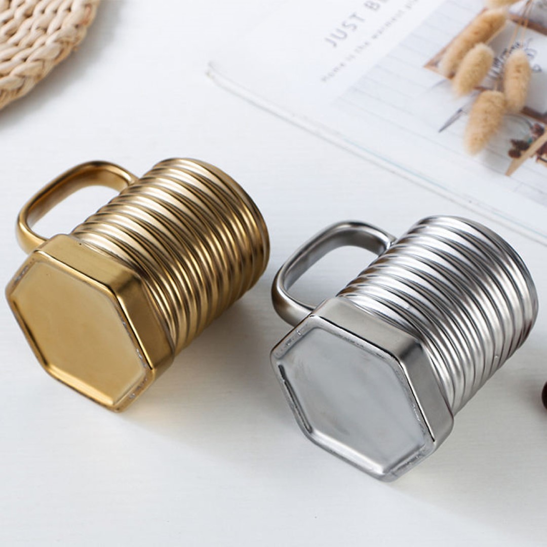 Personalized Creative Ceramic Mug With Screw Design 5