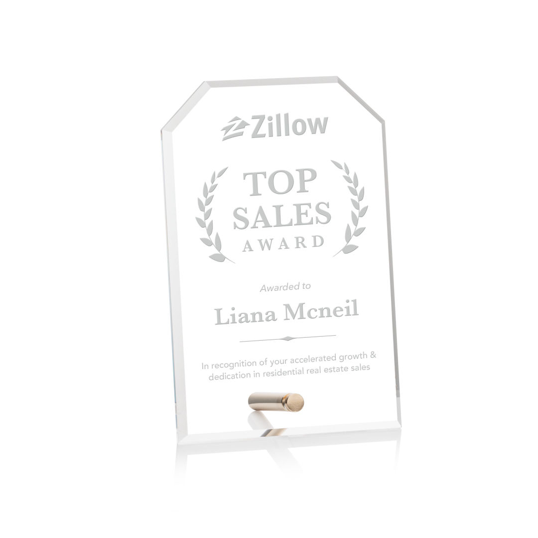 Polaris Clipped Rectangle Award - Gold 6