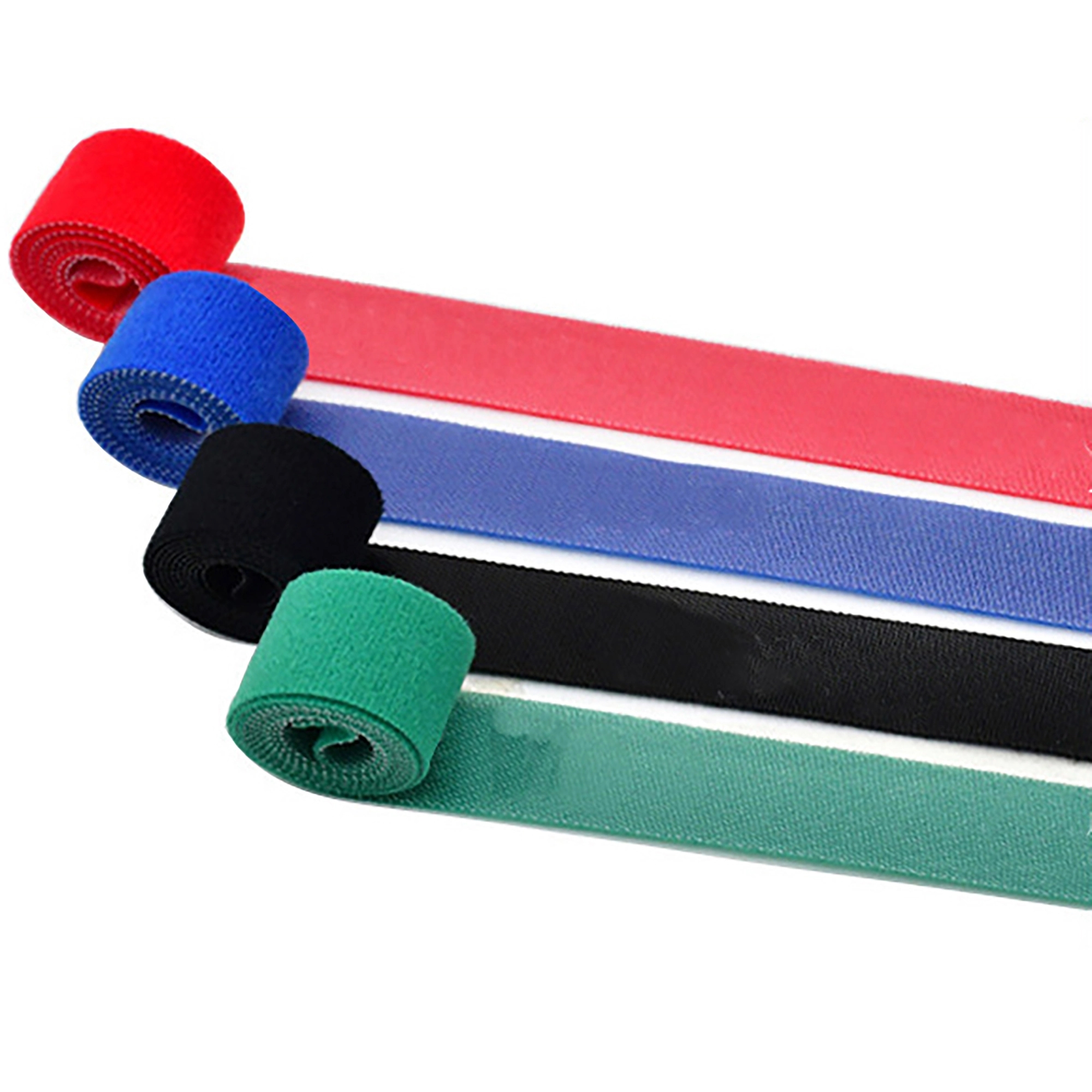 MOQ 100pcs 39" x 0.6" Colorful Hook and Loop Fastener 13