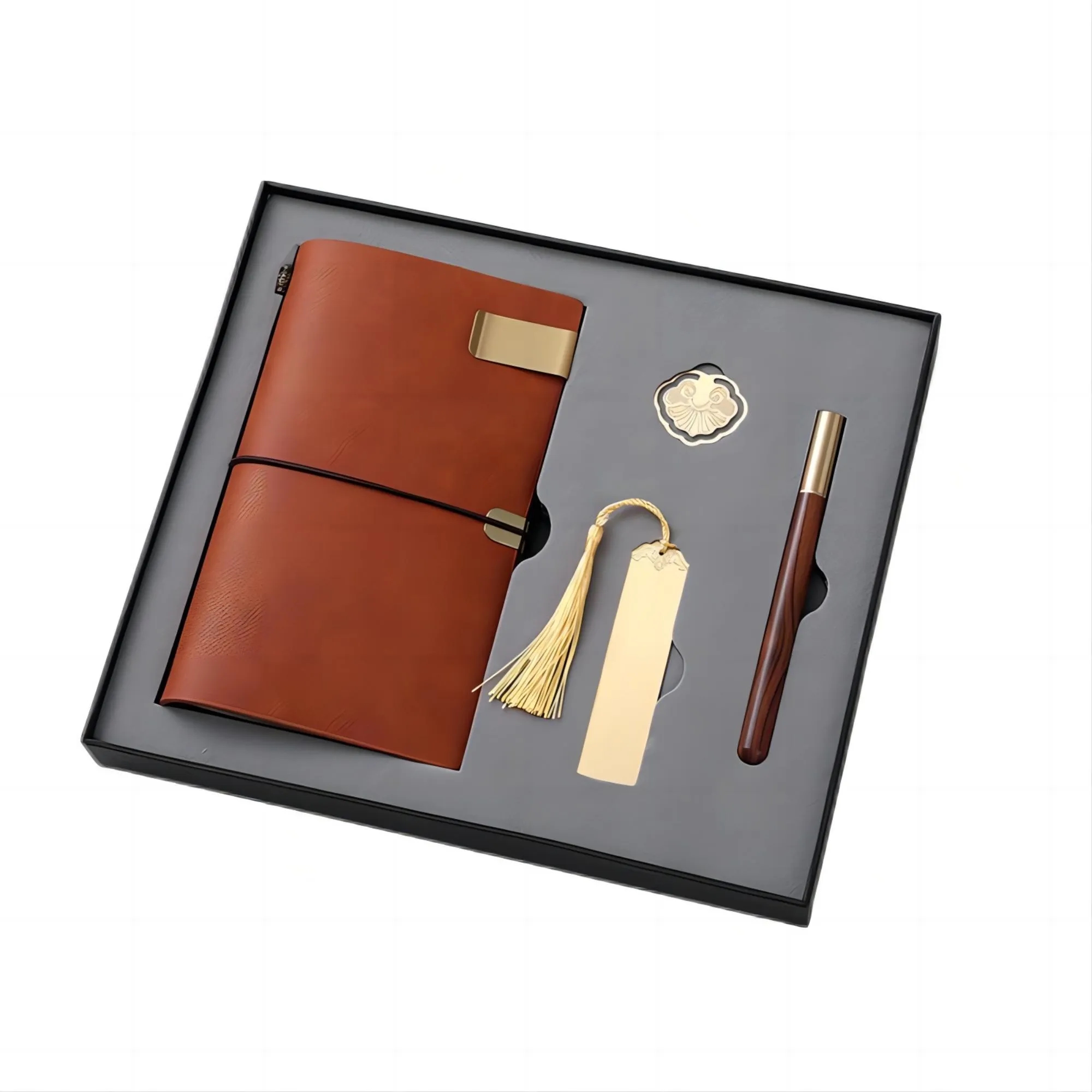 Business Notebook Brass Bookmar Book Buckle Set 2