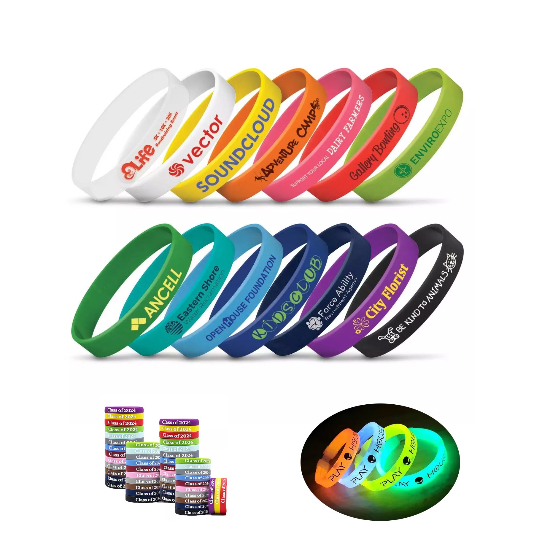 Silicone bracelet keychain 1
