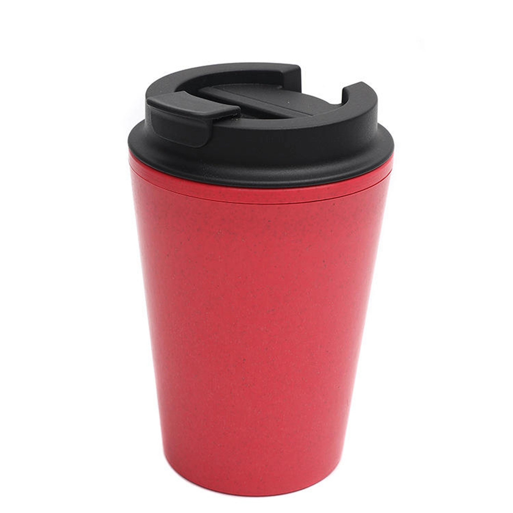 12 Oz. Double Wall Wheat Straw Coffee Cup with Lid 22