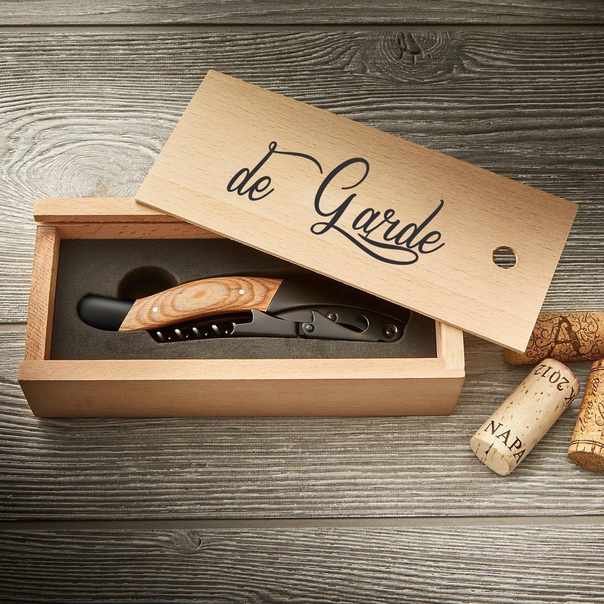 Executive Heavyweight Wooden Waiters Corkscrew with Gift Box 2