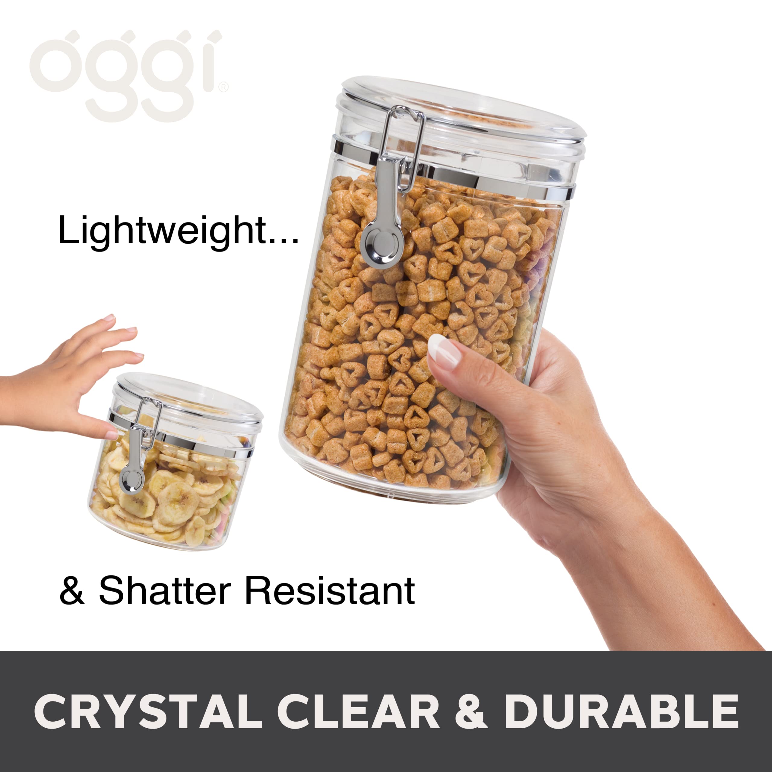 Ultra-Seal Clear Acrylic Food Canister - Kitchen Essential 4