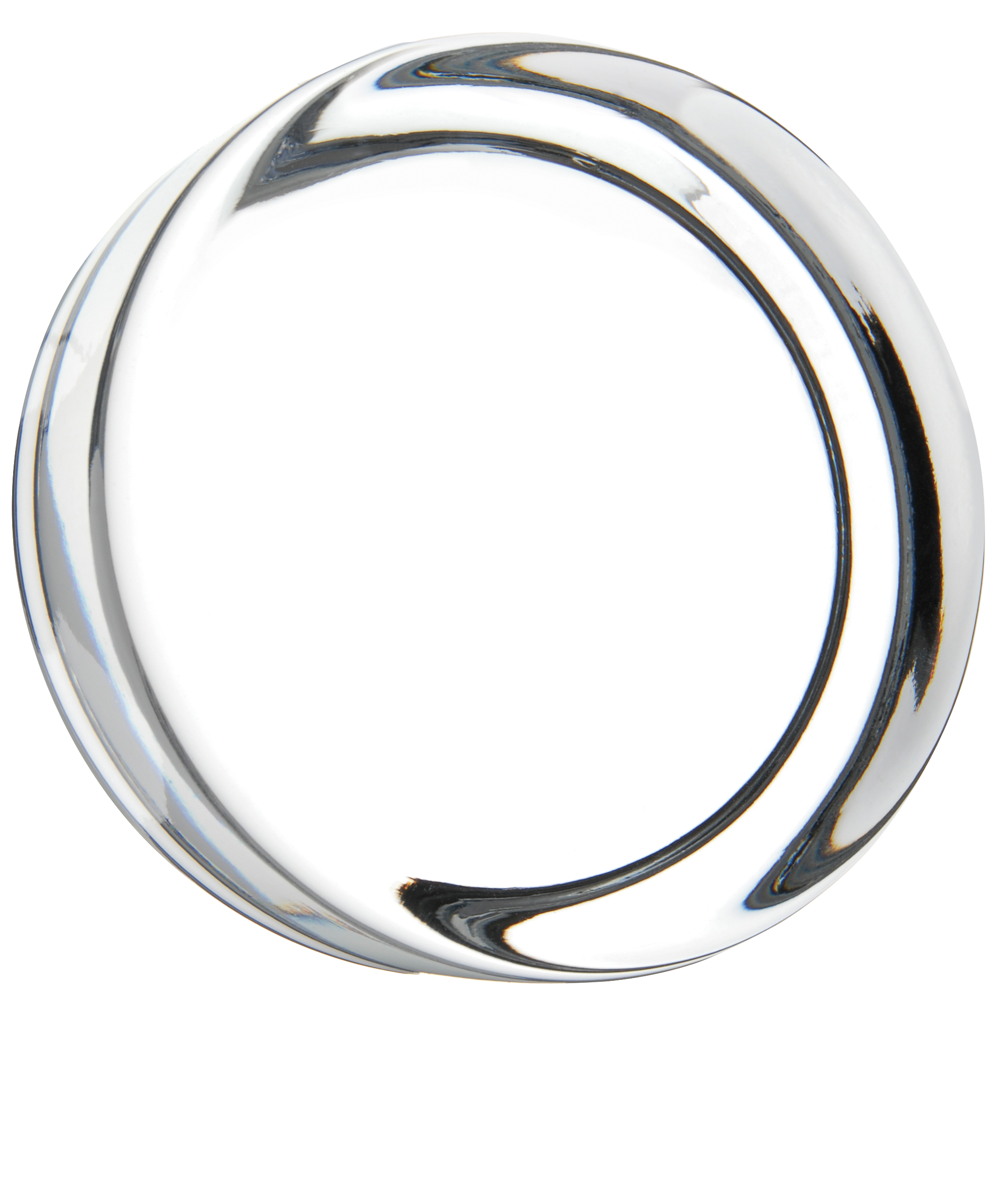 Round Paperweight with Flat Edge