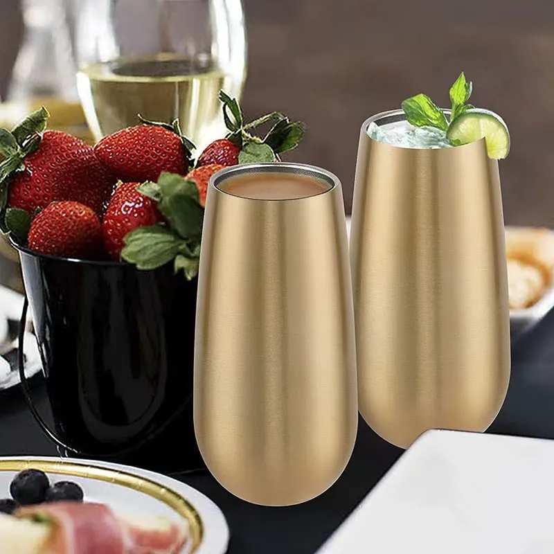 6oz U-shaped Stainless Steel Wine Thermos 1