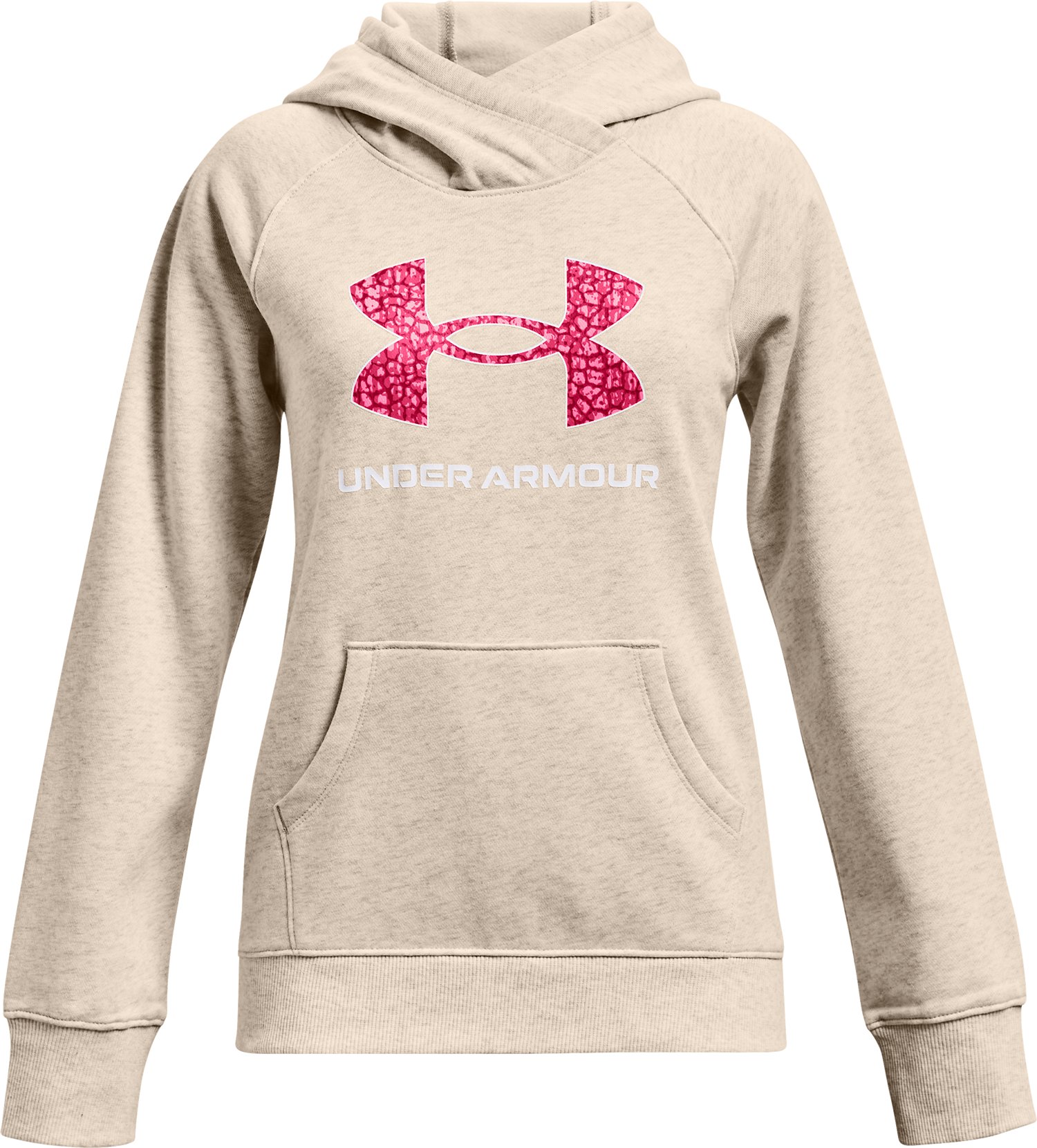 UA Rival Fleece Core Logo Girls' Hoodie 6