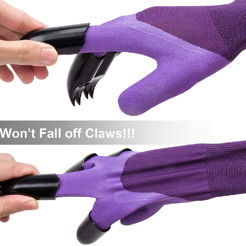 Waterproof and Breathable Planting Weeding Garden Gloves with Claws 3