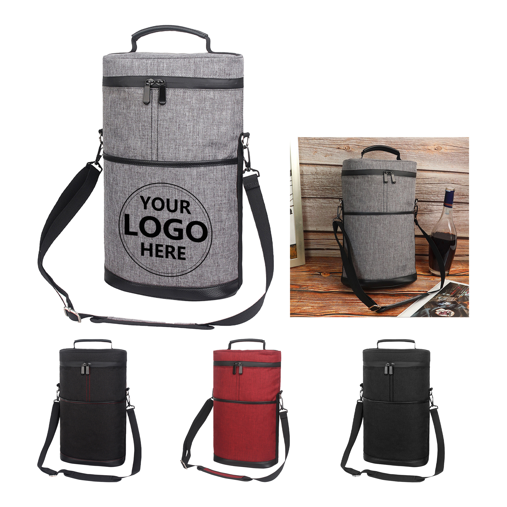 Insulated Round Oxford Canvas Ice Bag 2