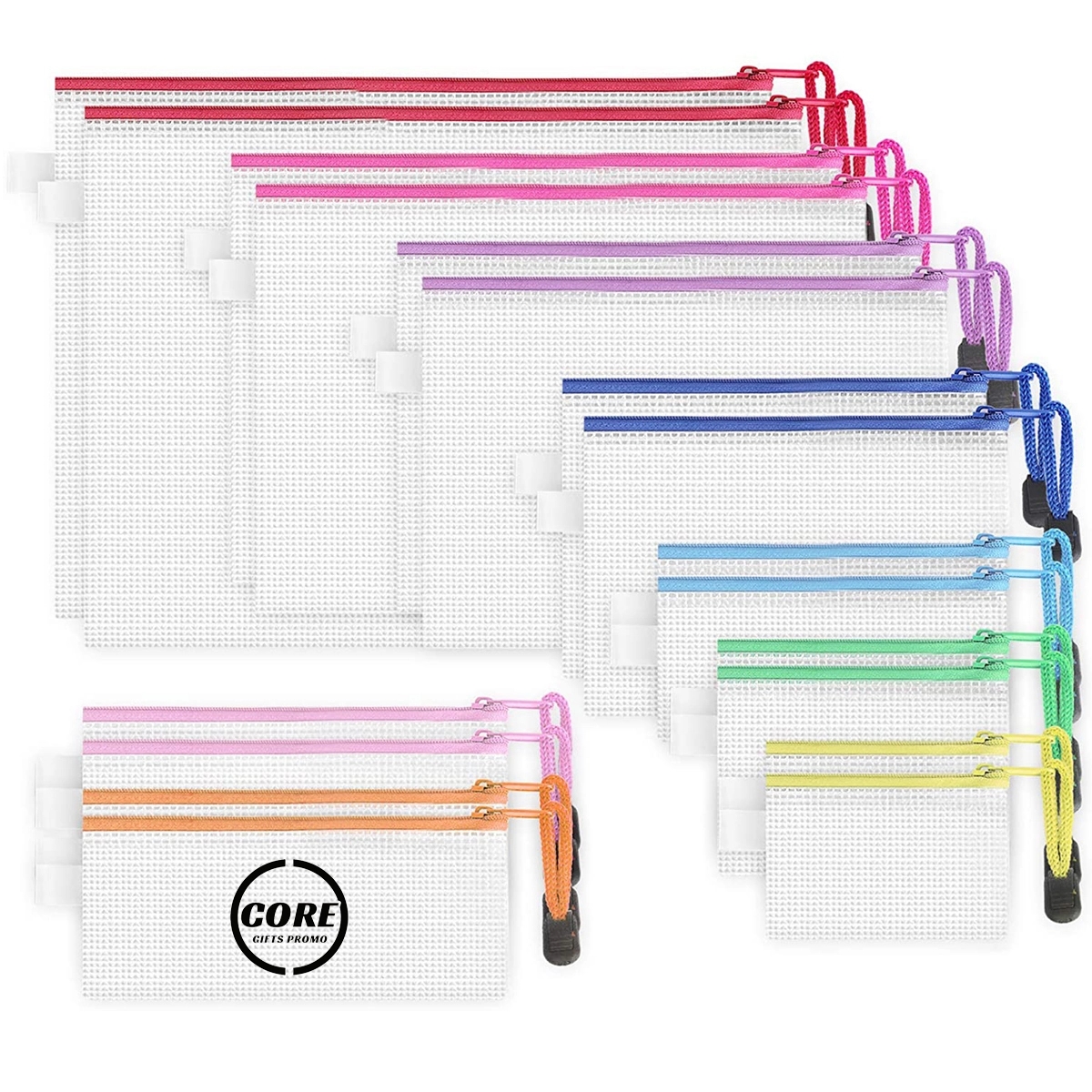 Waterproof A4 Zipper File Bags Document Mesh Pouch 2