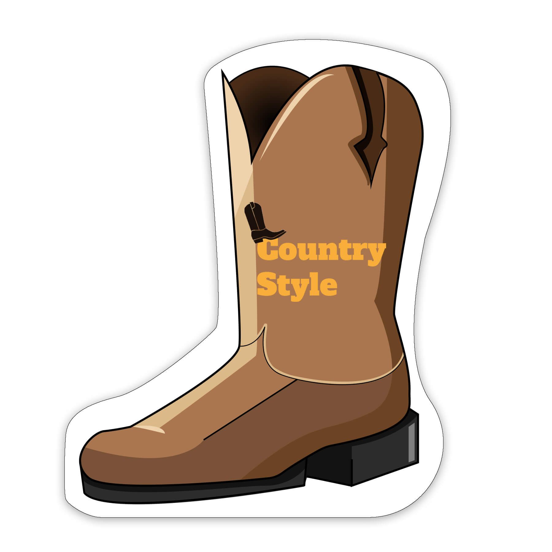 Cowboy Boot Shaped NoteKeeper™ Magnet 35 Mil 5