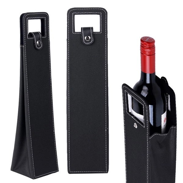 Leather Wine Bottle Tote Bag 4