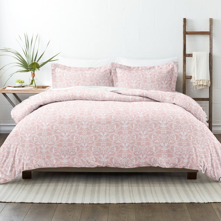 Duvet Cover Sets - Romantic Pink King 3 Piece