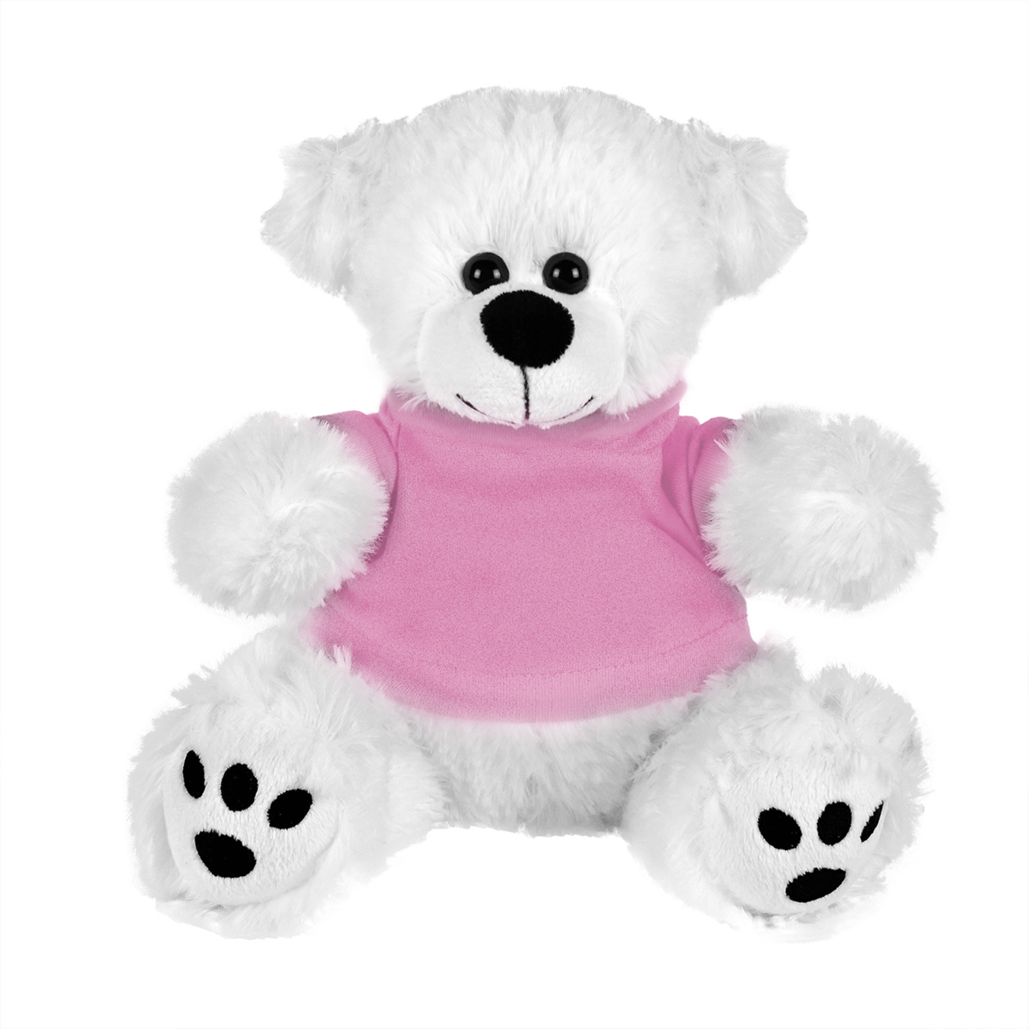 Plush Bear w/ Embroidered Paws and T-Shirt 34
