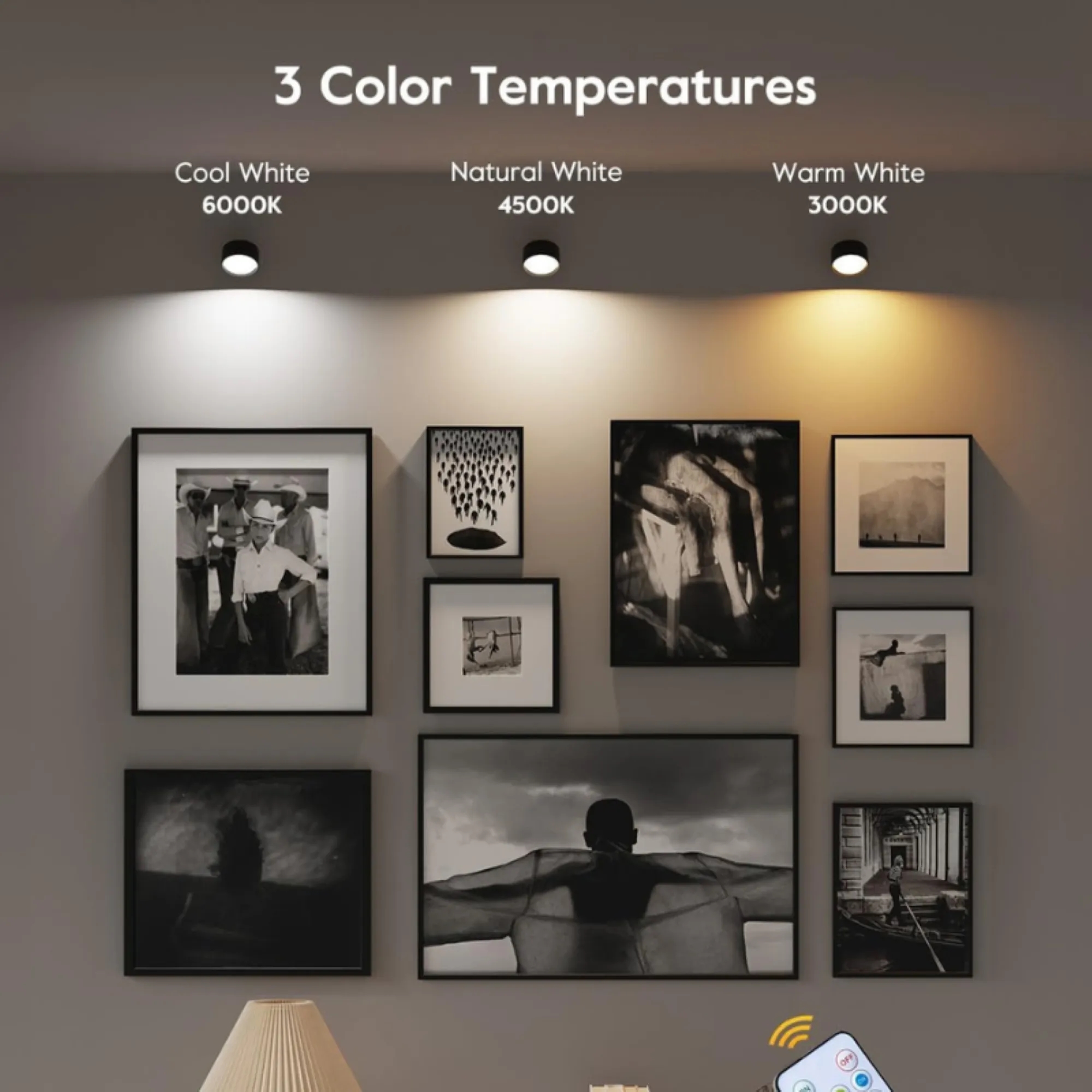Spin Lume Magnetic Wall Lamp with Remote 6