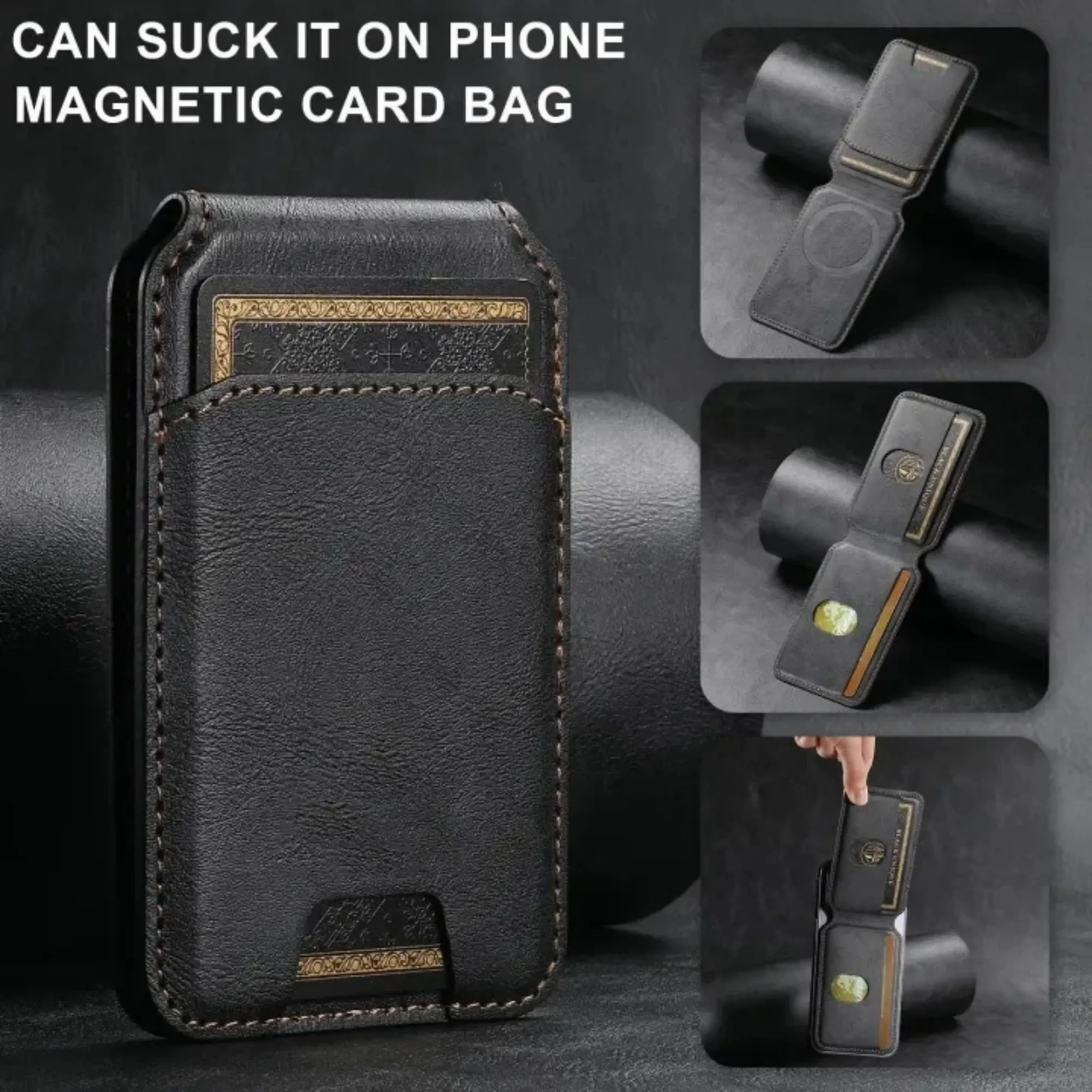 Mobile Phone Magnetic Card Holder 2-in-1 11