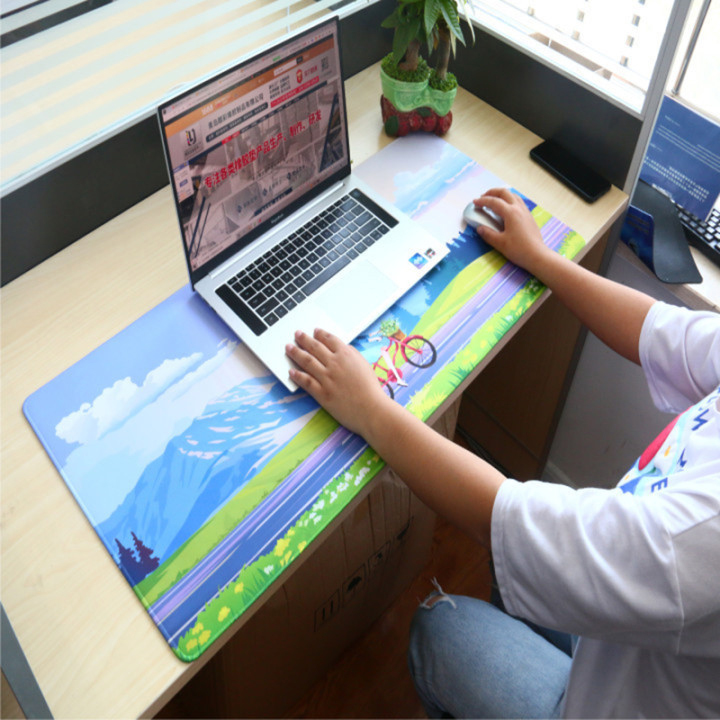 Soft Non-Slip Rubber Base Mouse Mat for Computer Desk Keyboard---31.5"x11.81" 4