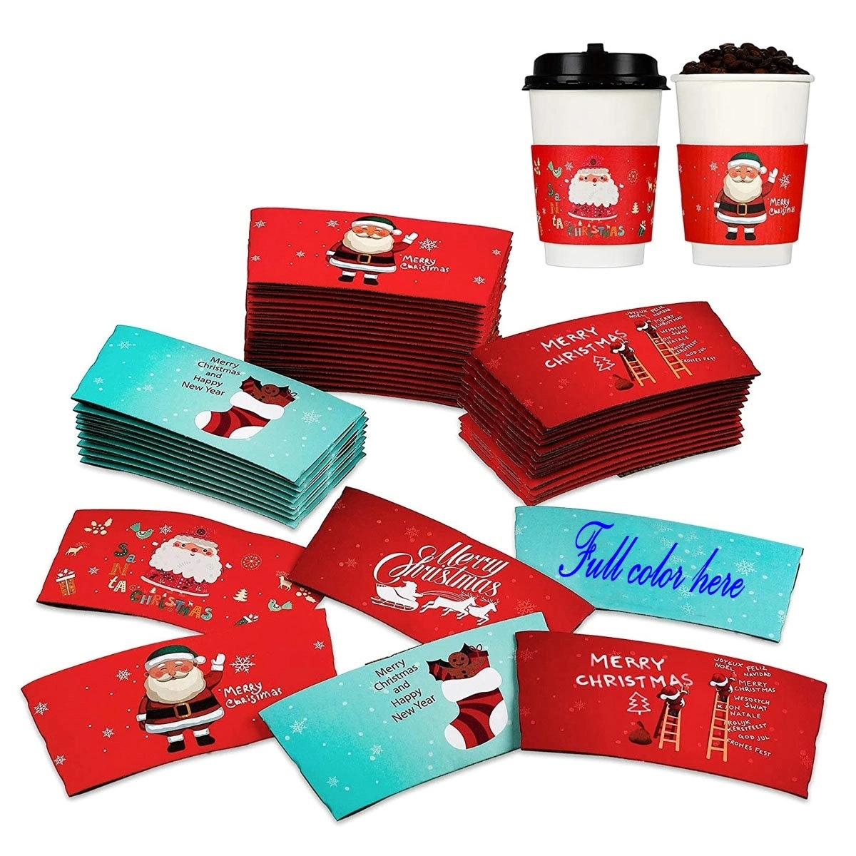 12oz To 16oz Disposable Coffee Cup Sleeves 1