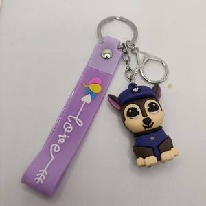 Adorable Pet Dog Puppet PVC Keychain Ring 12