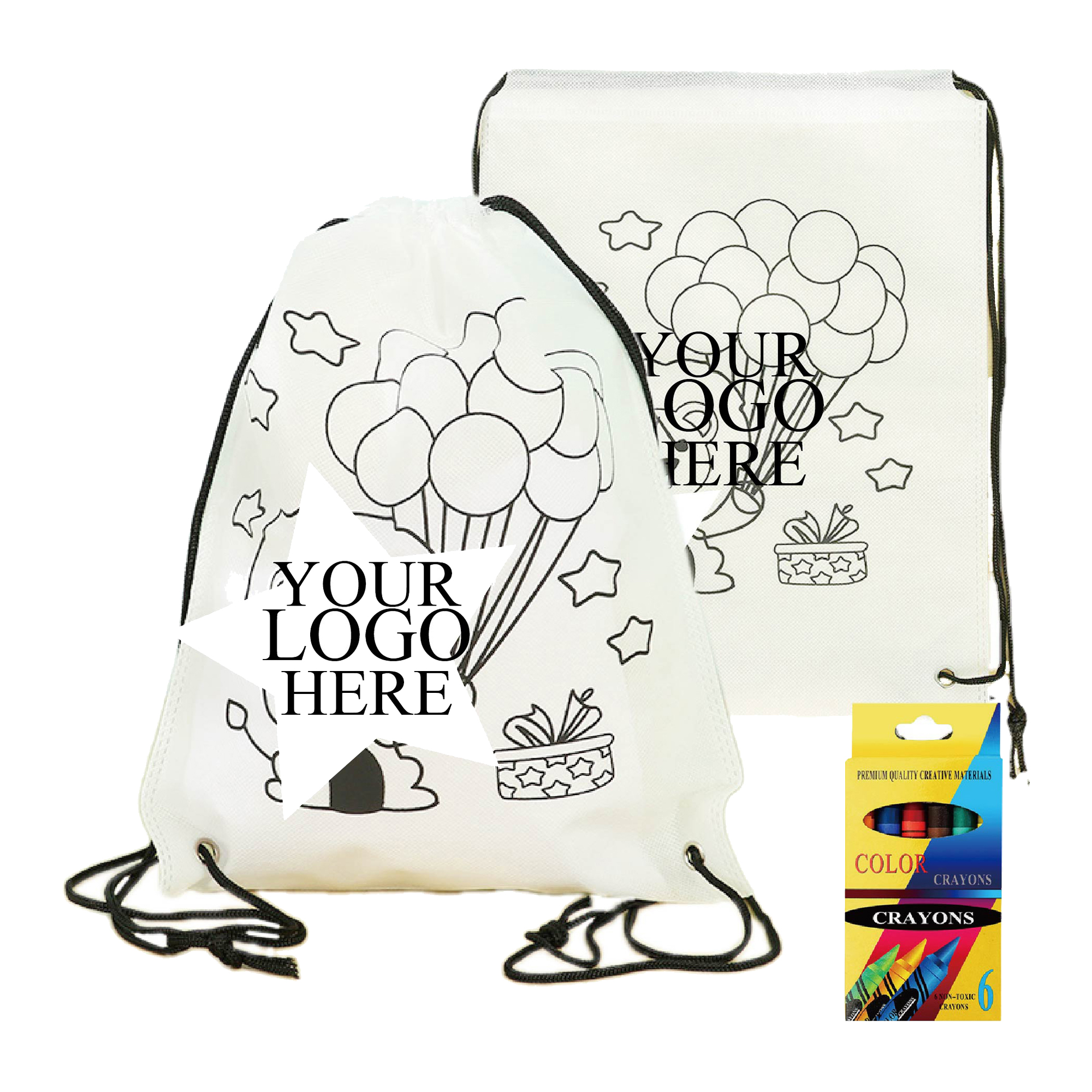Pigment-Included Set for Doodling on Non-Woven Fabric Bags 2