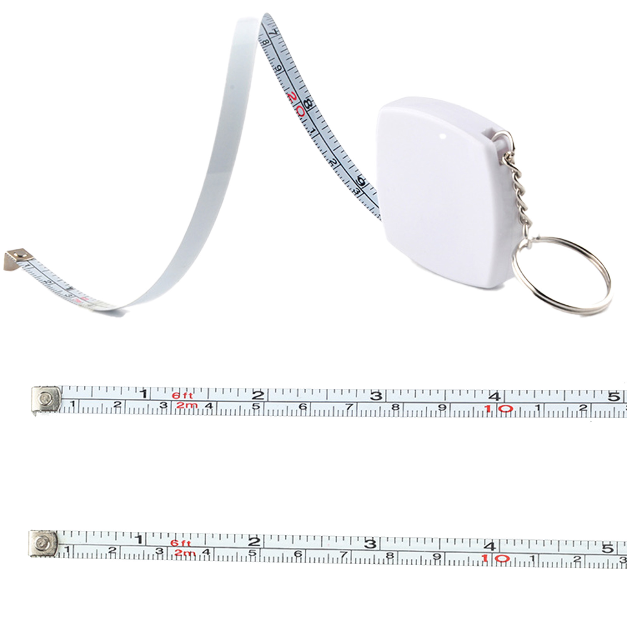 Portable 79 Inch Mini Retractable Tape Measure Keychain Holder 3