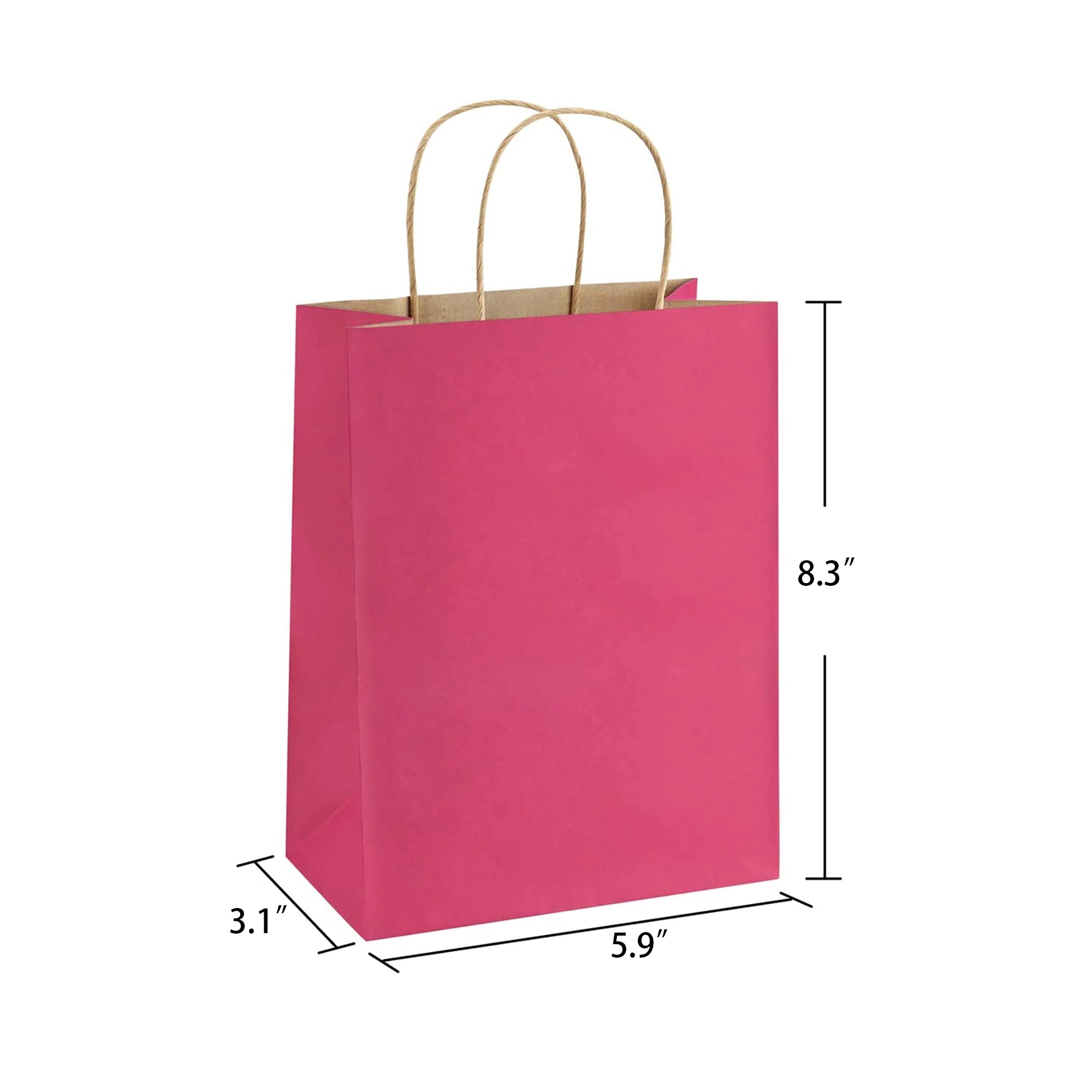 5.9"x3.1"x8.3" Paper BagsPaper Shopping Bag,Custom Paper Bag 2
