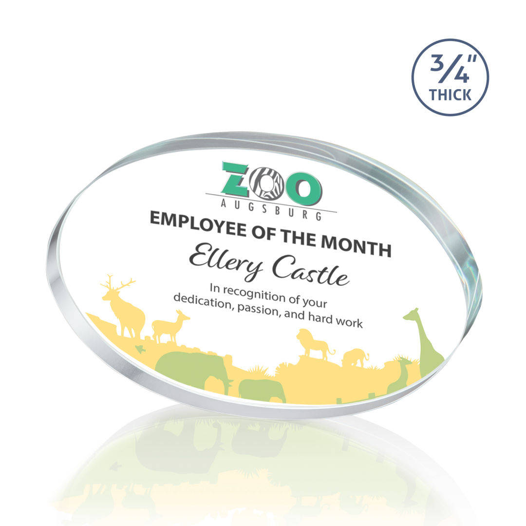 Baldus Oval VividPrint™ Award - Clear 3