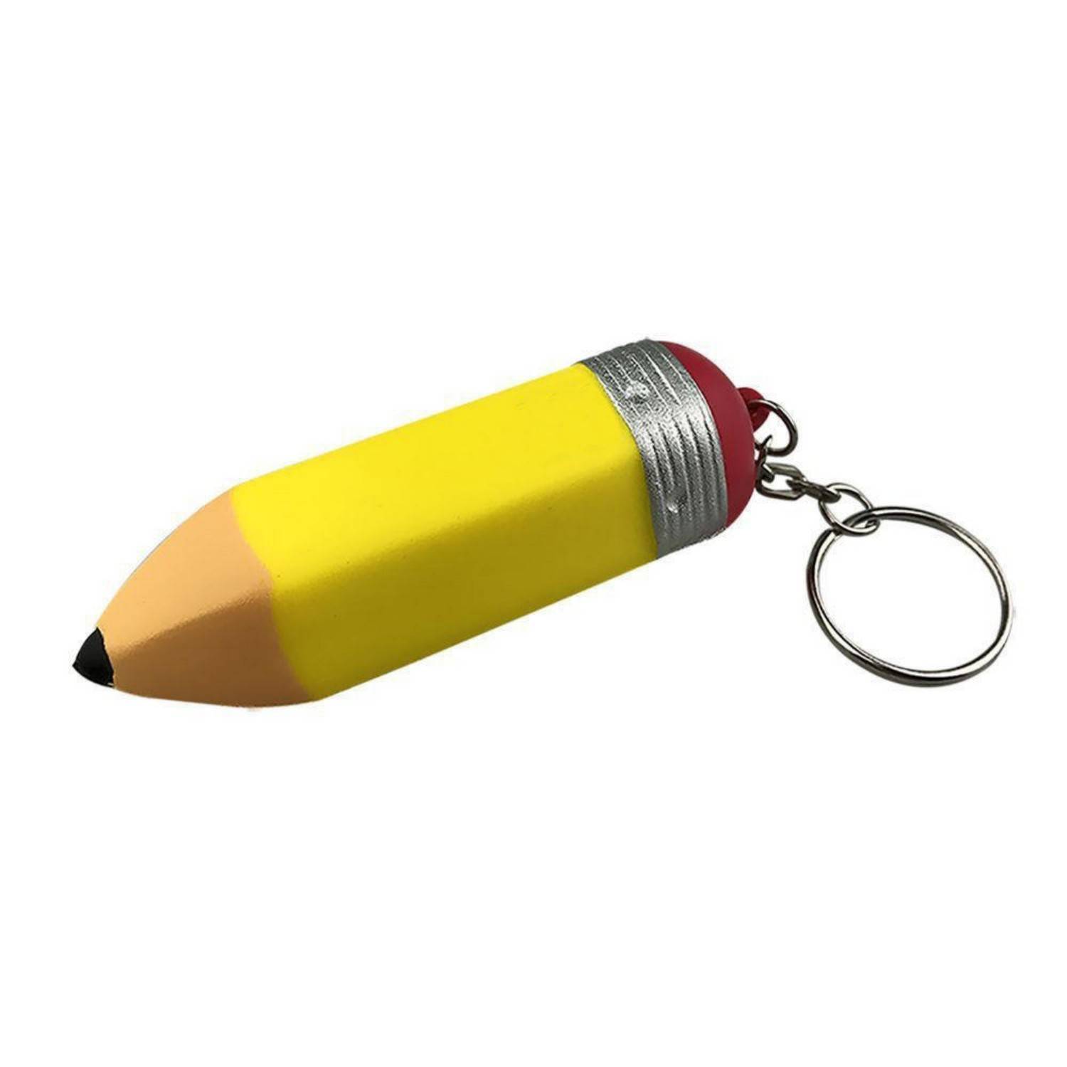 PU Foam Pencil Shape Stress Reliever Toy Keychain 2
