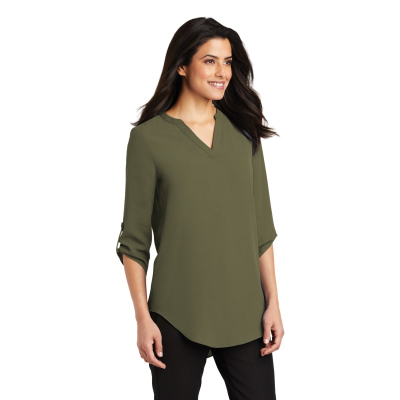 Port Authority Ladies 3/4-Sleeve Tunic Blouse. 11