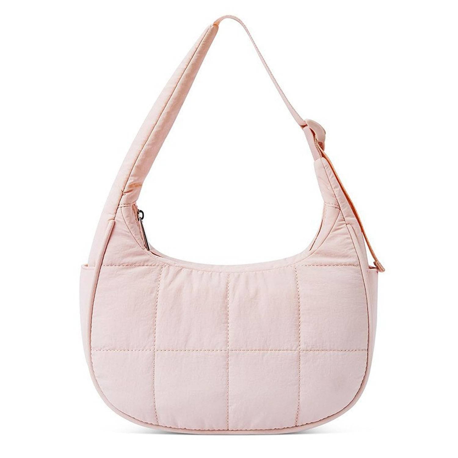 Quilted Puffer Nylon Adjustable Strap Shoulder Bag 10