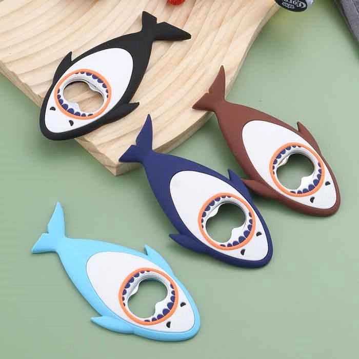 Refrigerator Magnet Silicone Metal Bottle Opener 3