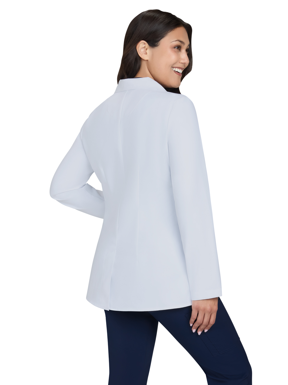 koi - Essentials - Womens Five-Pocket Water Repellent 29" Amelia Lab Coat 3