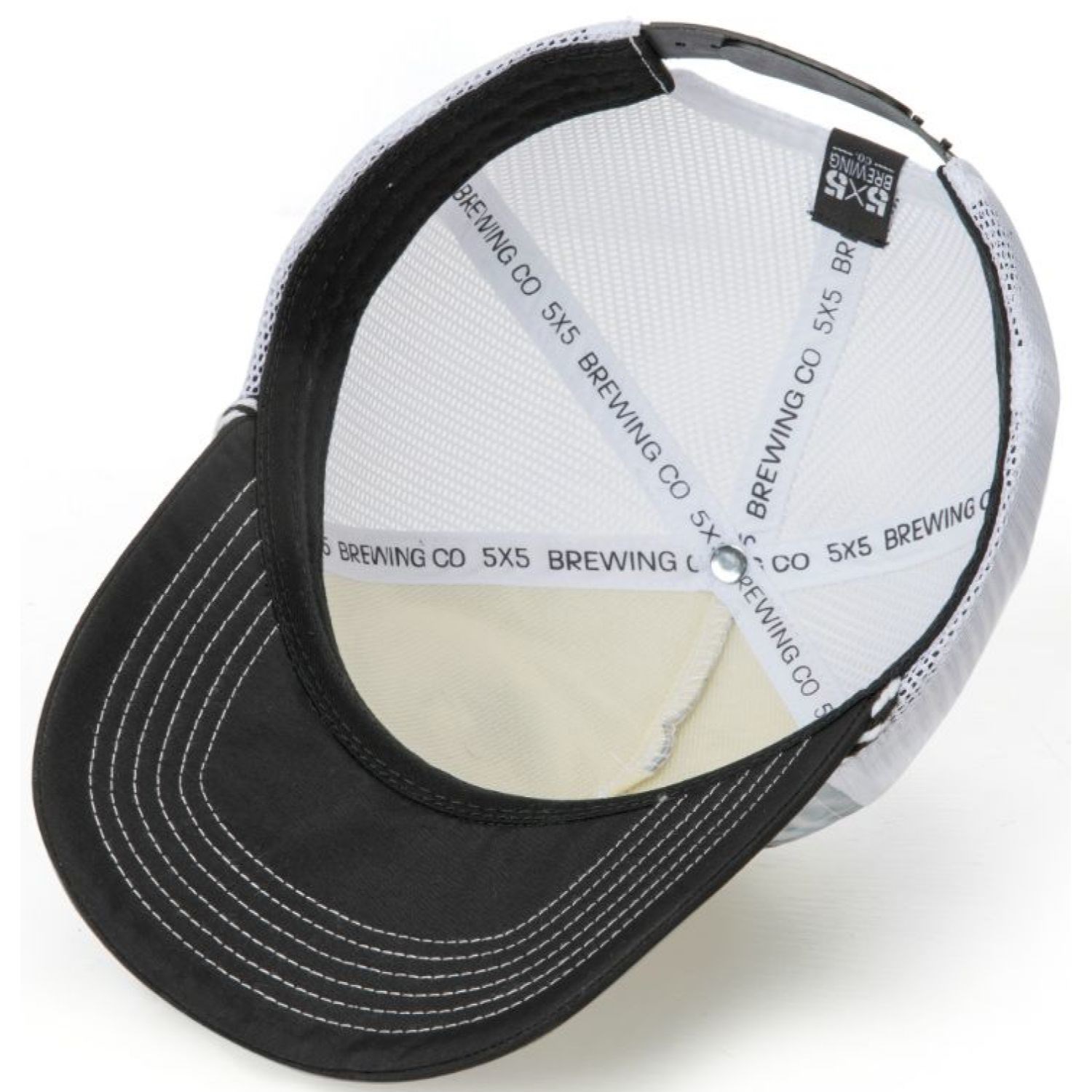 Premium High Density Foam Front 5-Panel with rope and Mesh Snapback Closure Cap 3
