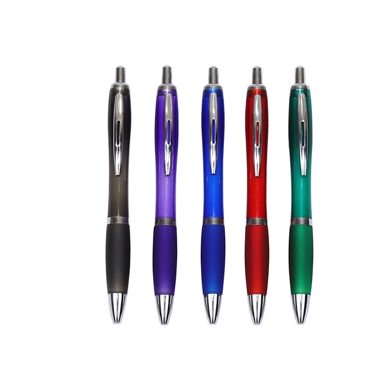 Satin Curvy Ballpoint Click Pen 3