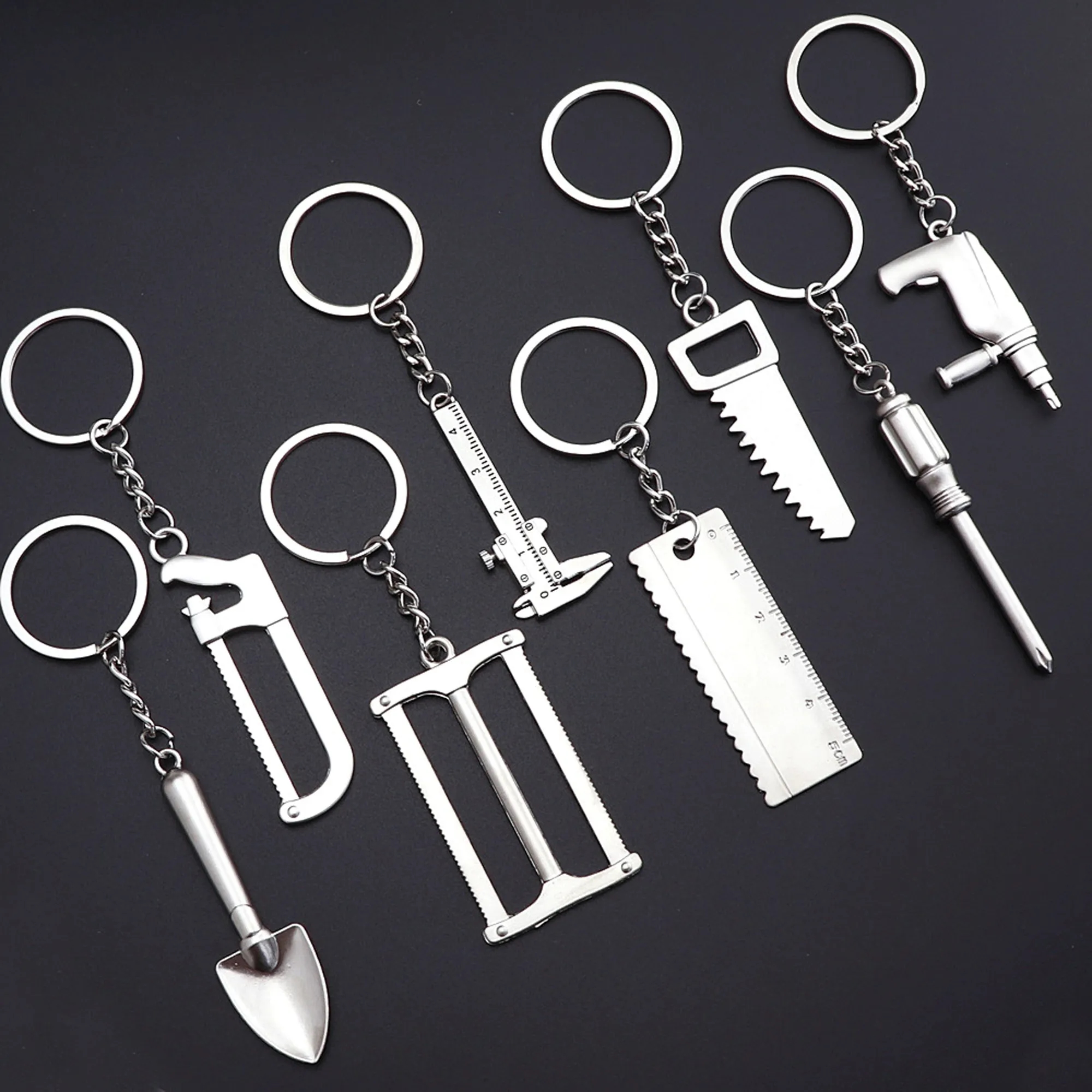 Metal Axe Tool Keychain 3