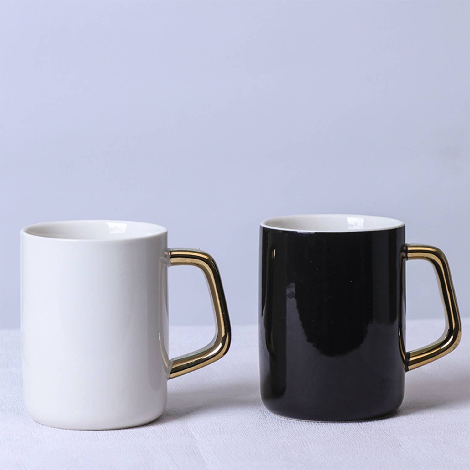 Ceramic Mug with Gold Handle Customized 5