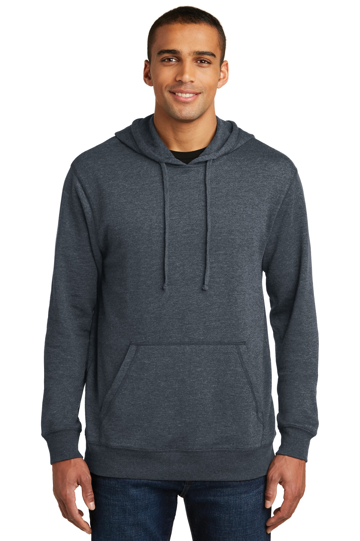 District Lightweight Fleece Hoodie. DM391, custom hoodie or sweatshirt with logo imprint 6