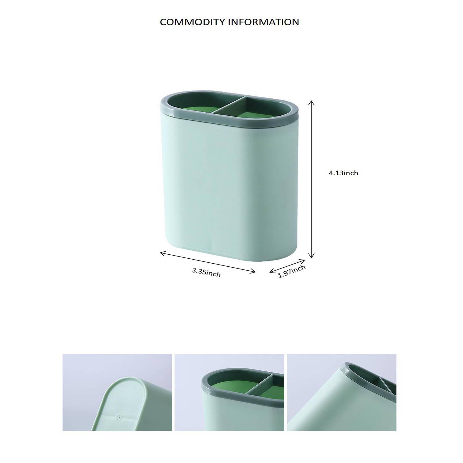 Office Plastic Solid Color Pen Holder 5