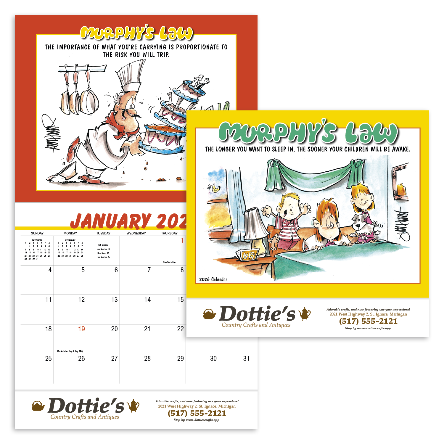 HotLine® Products Murphy's Law Appointment Calendar - Stapled 48