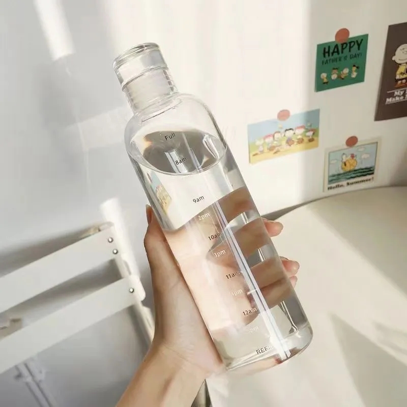 Glass Water/Juice/Coffe/Tea Bottles/Cups with Lids 6
