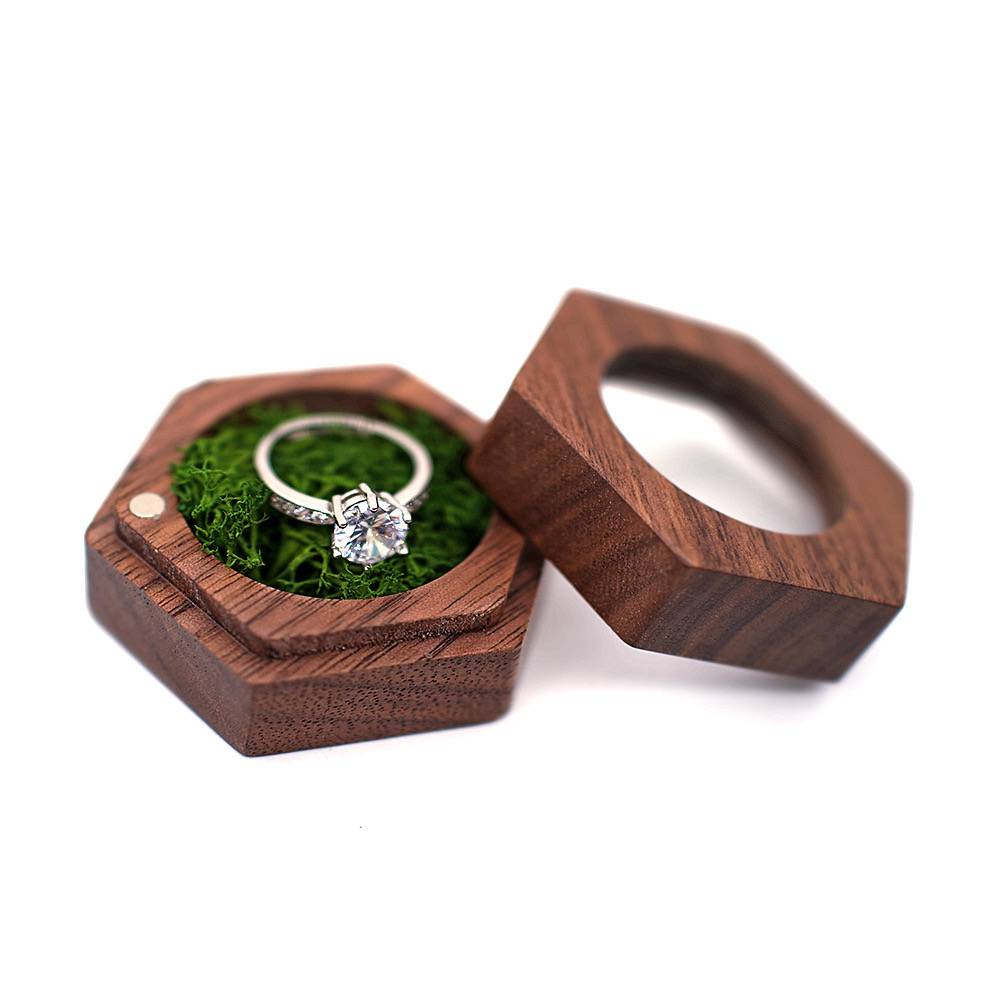 Wood Ring Box (hexagonal) 4
