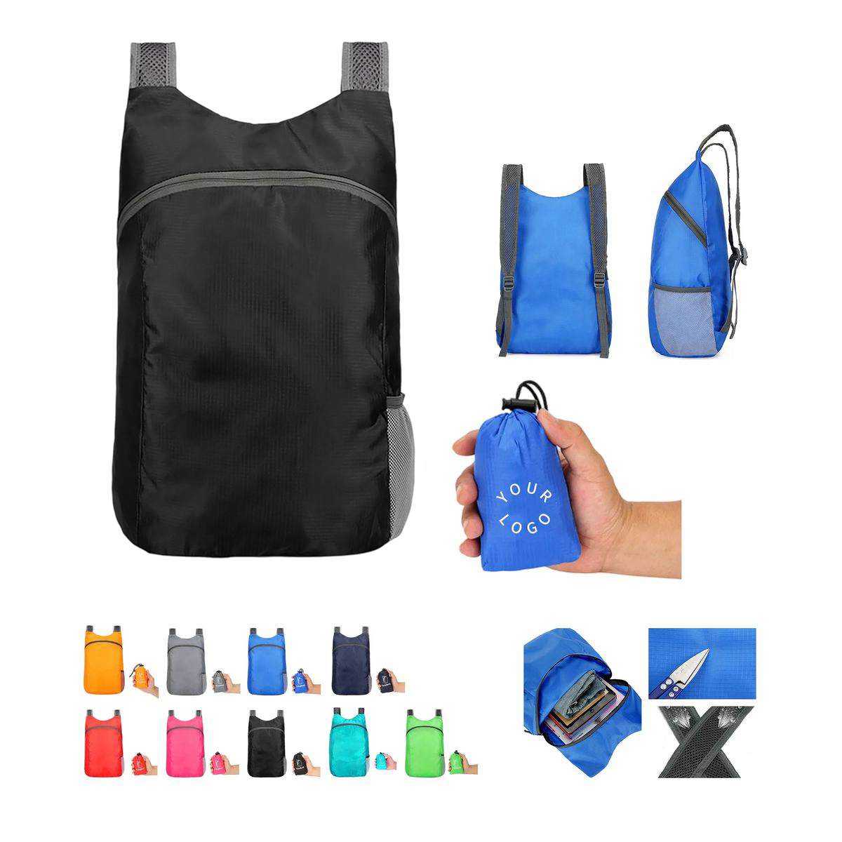 Portable Polyester Outdoor Backpack 10