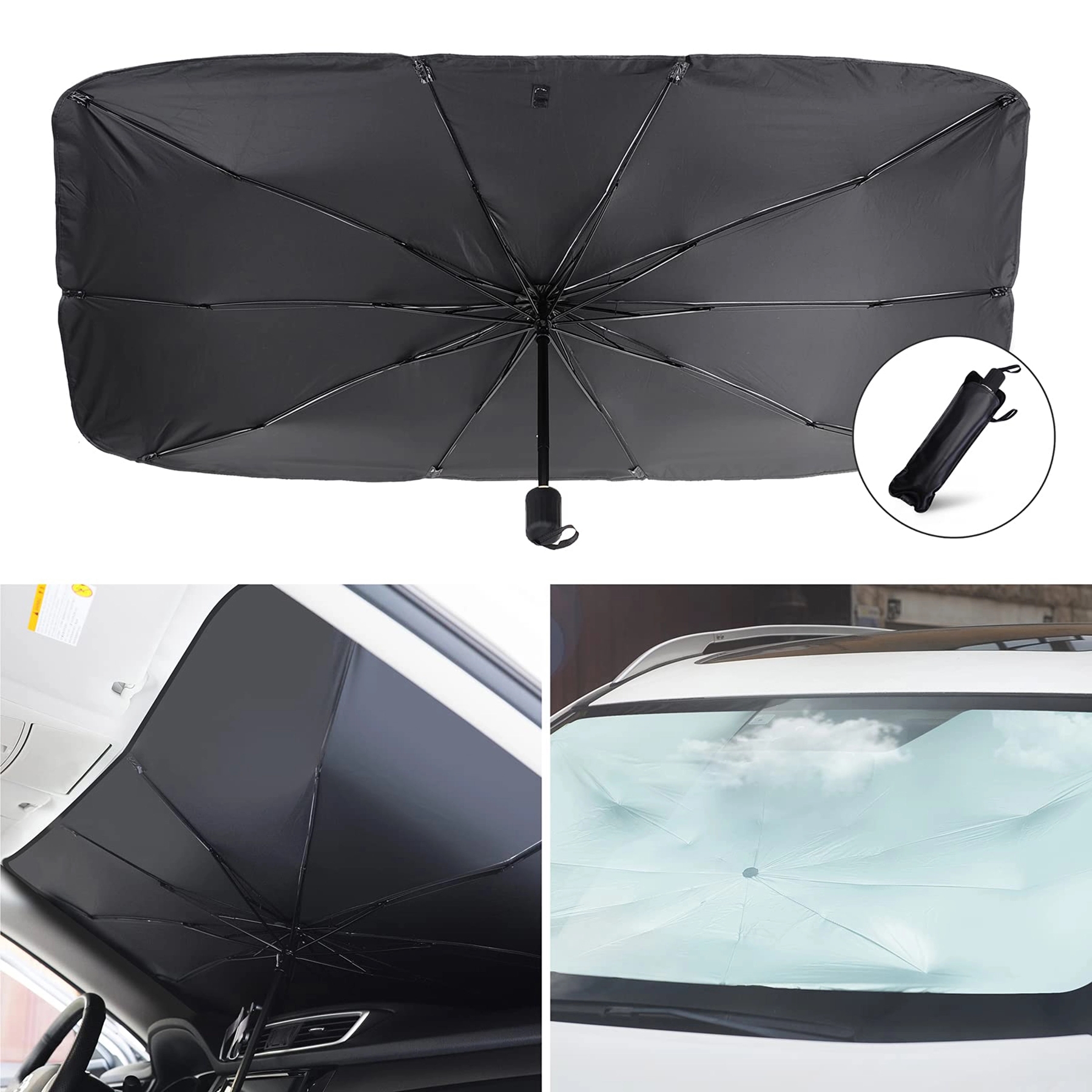Automotive Windshield Sunshades Car Umbrella 2