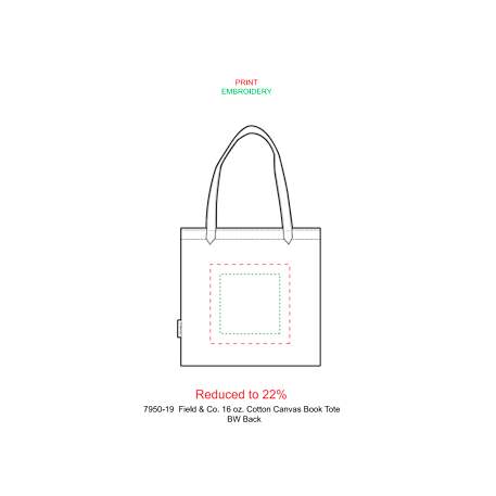 Field & Co. 16 oz. Cotton Canvas Book Tote 29
