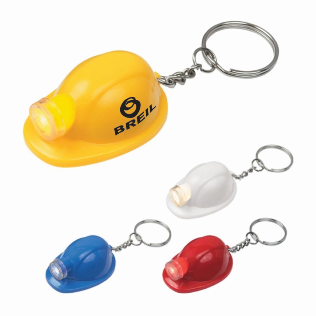 Safety Helmet Flashlight Keychain 9