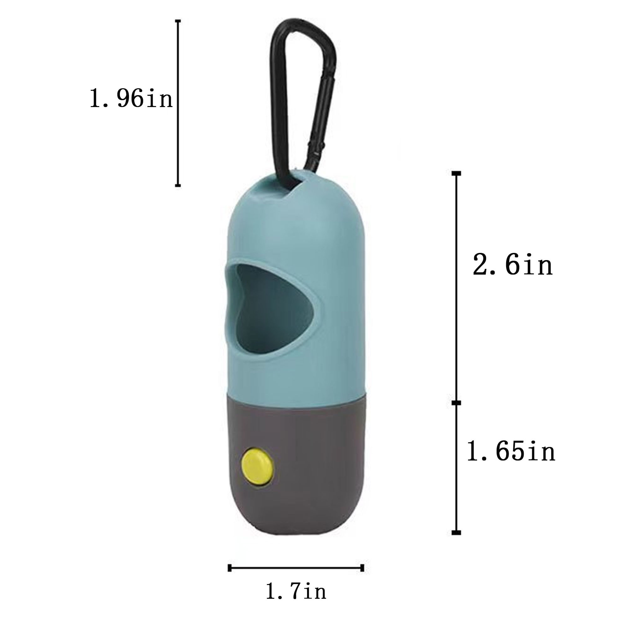 LED Flashlight Dog Waste Bag Dispenser with Hook 2