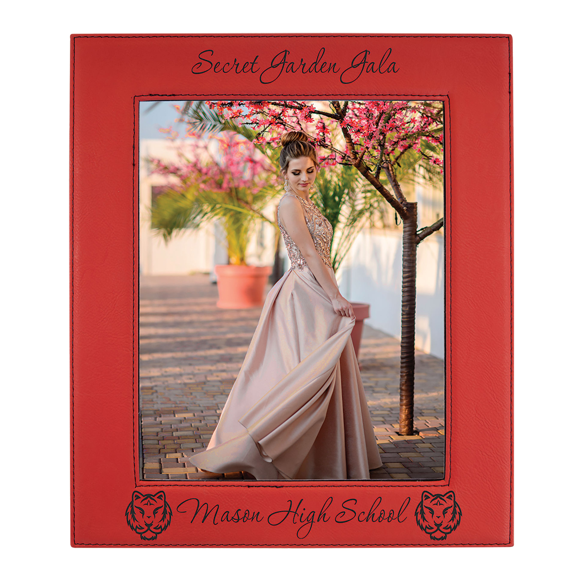 8" x 10" Red Leatherette Photo Frame