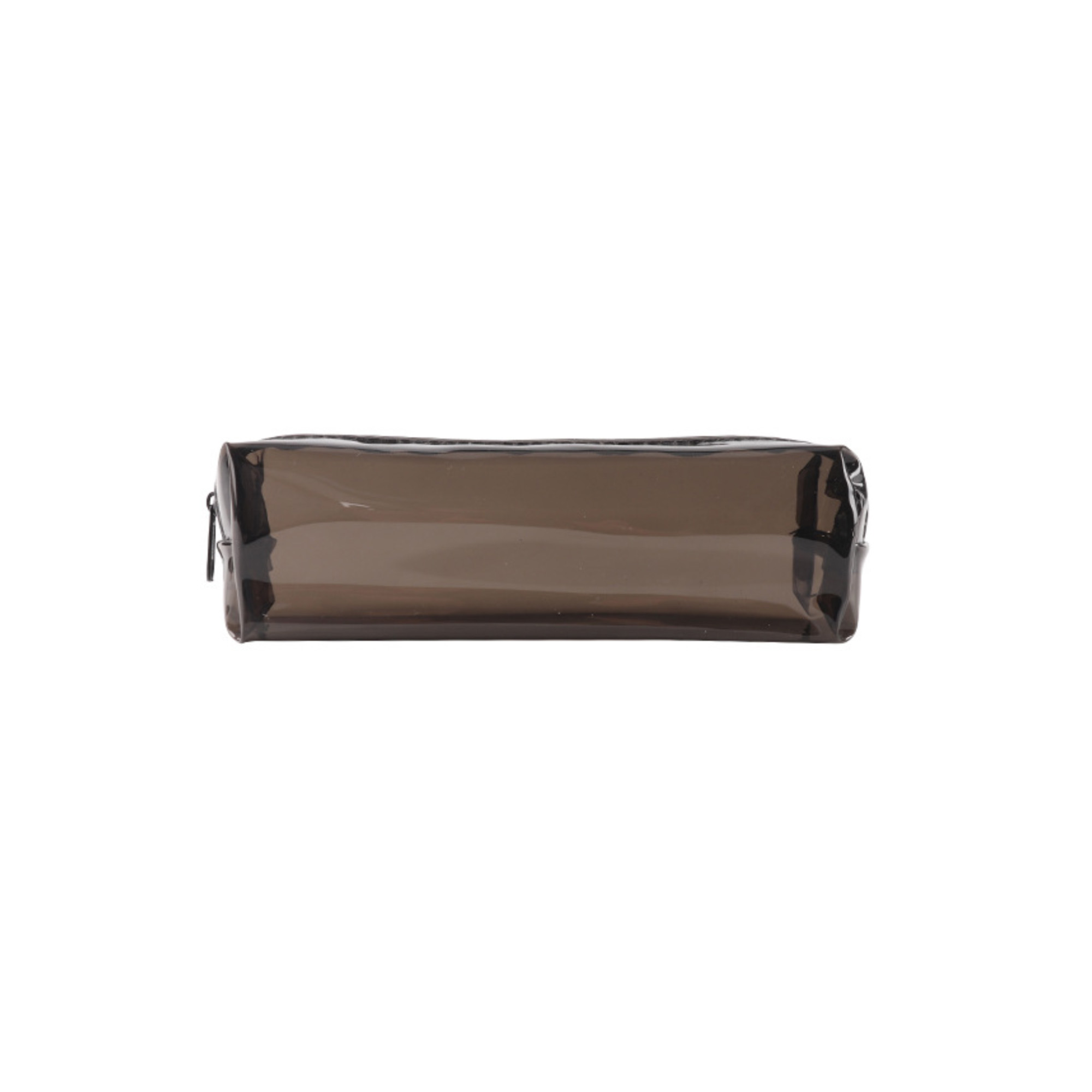 Transparent Polyvinyl Chloride Zipper Pen Bag 7.1 x 2 x 2" 8