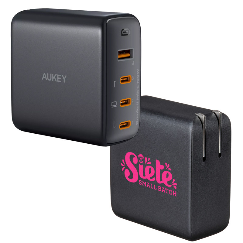 Aukey 4-Port PD 100W Wall Charger 2