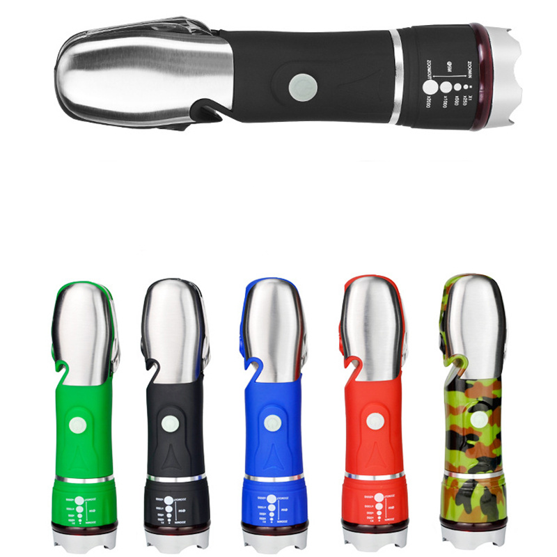 Aluminium Alloy Flashlight with knife Multi-Tool 2